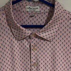Peter Millar Summer Comfort Skulls Pink Polo
